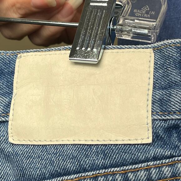 GRLFRND Hayden Low Rise Button Fly Boyfriend Jean Shorts 27 - Picture 3 of 7